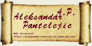 Aleksandar Pantelejić vizit kartica
